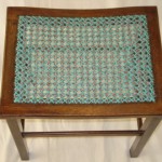 vintage stool woven seat brighton